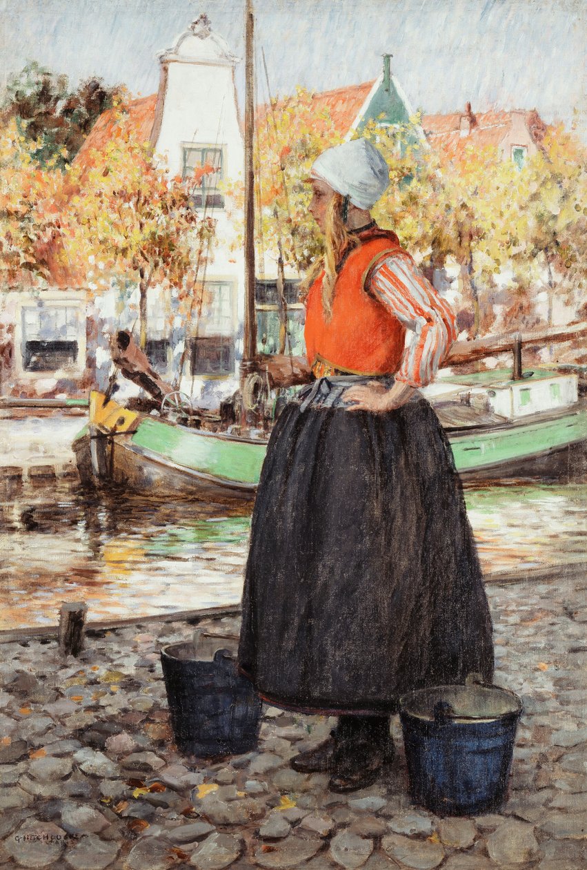 Kanal Boyunca Kadın by George Hitchcock