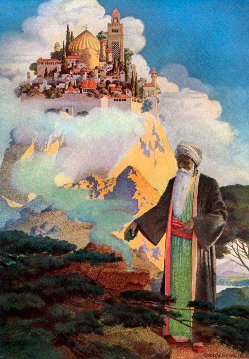 Tepenin Zirvesinde En Nefis Saraylardan biri duruyor, 1909 1911-1912. by George Hood