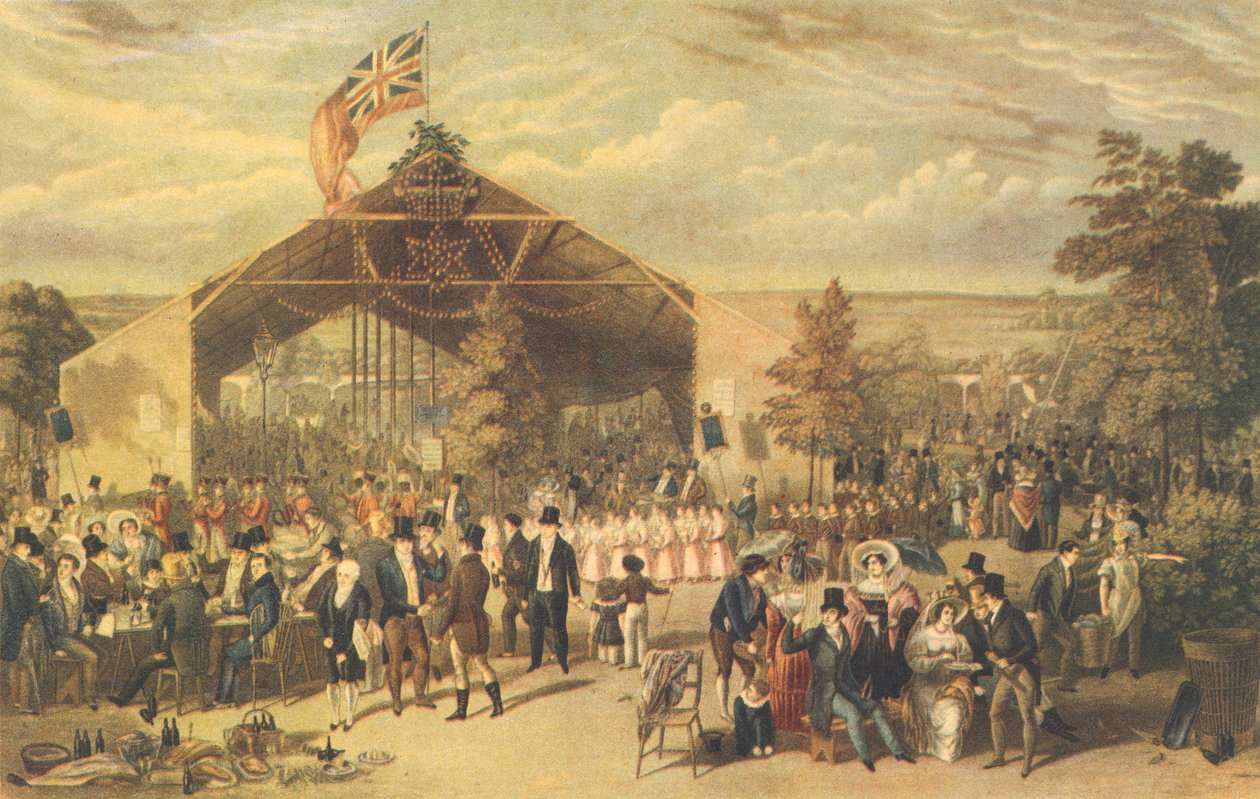 Lisanslı Victuallers Yıllık Akşam Yemeği, Deniz Kızı Tavern, Hackney, 1866 by George Hunt