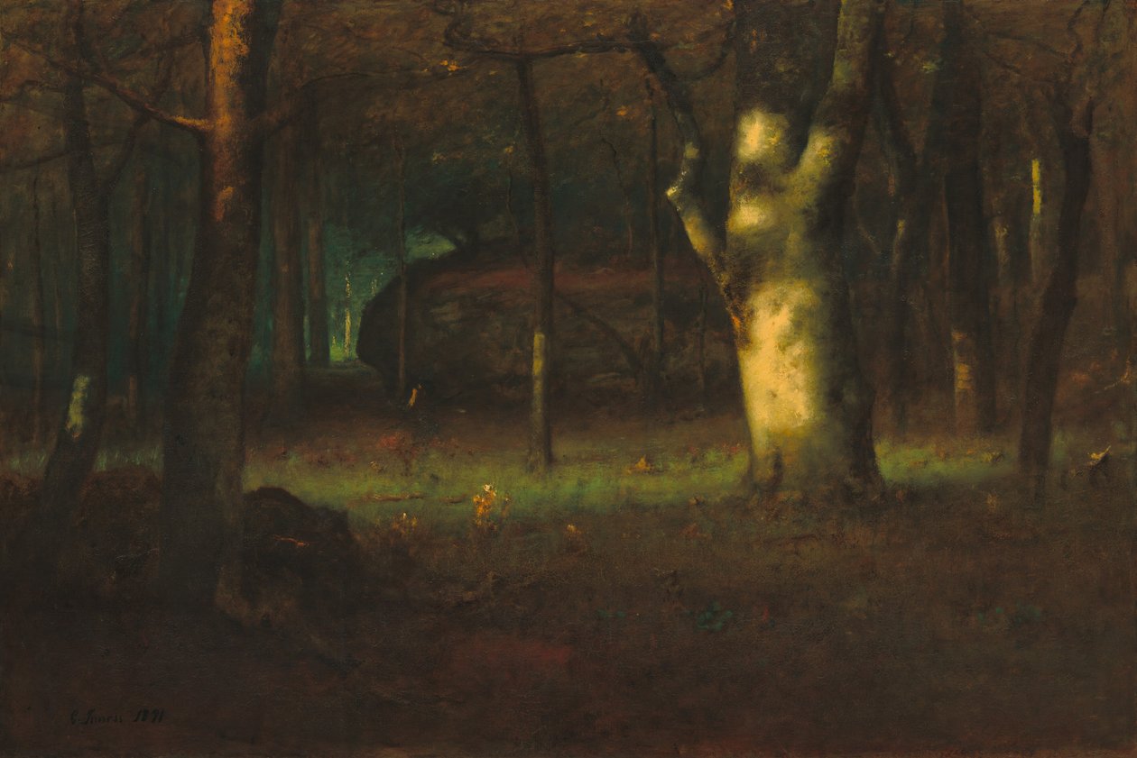 Ormanda Günbatımı by George Inness
