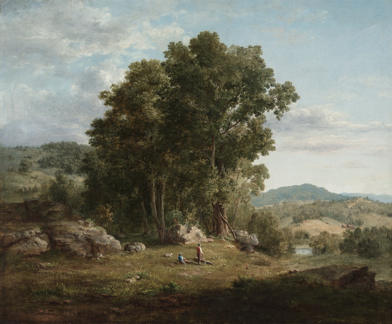 Odun Doğrayıcı by George Inness