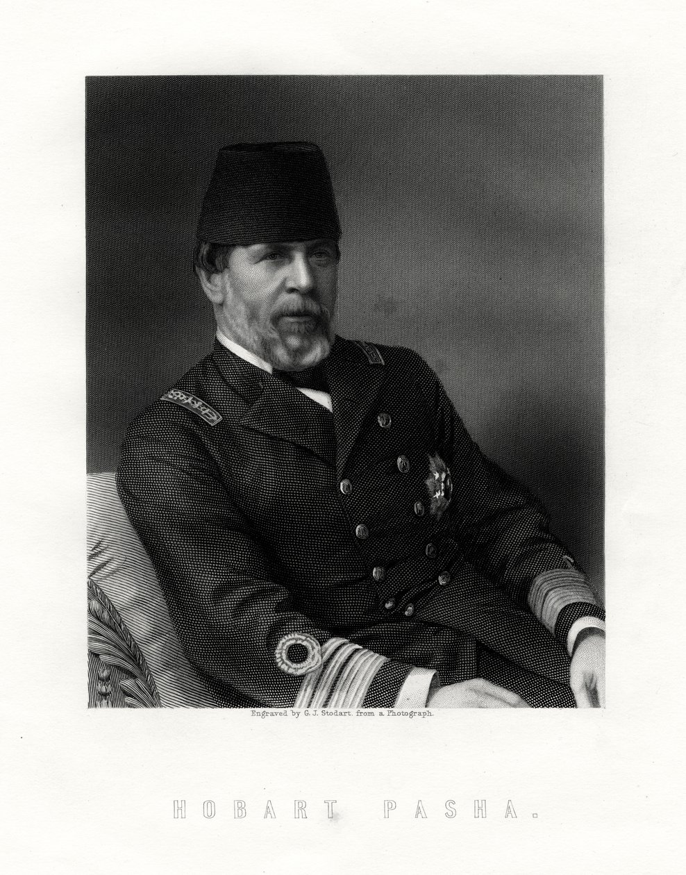 Augustus Charles Hobart-Hampden, 1822-1886, İngiliz deniz kaptanı by George J. Stodart