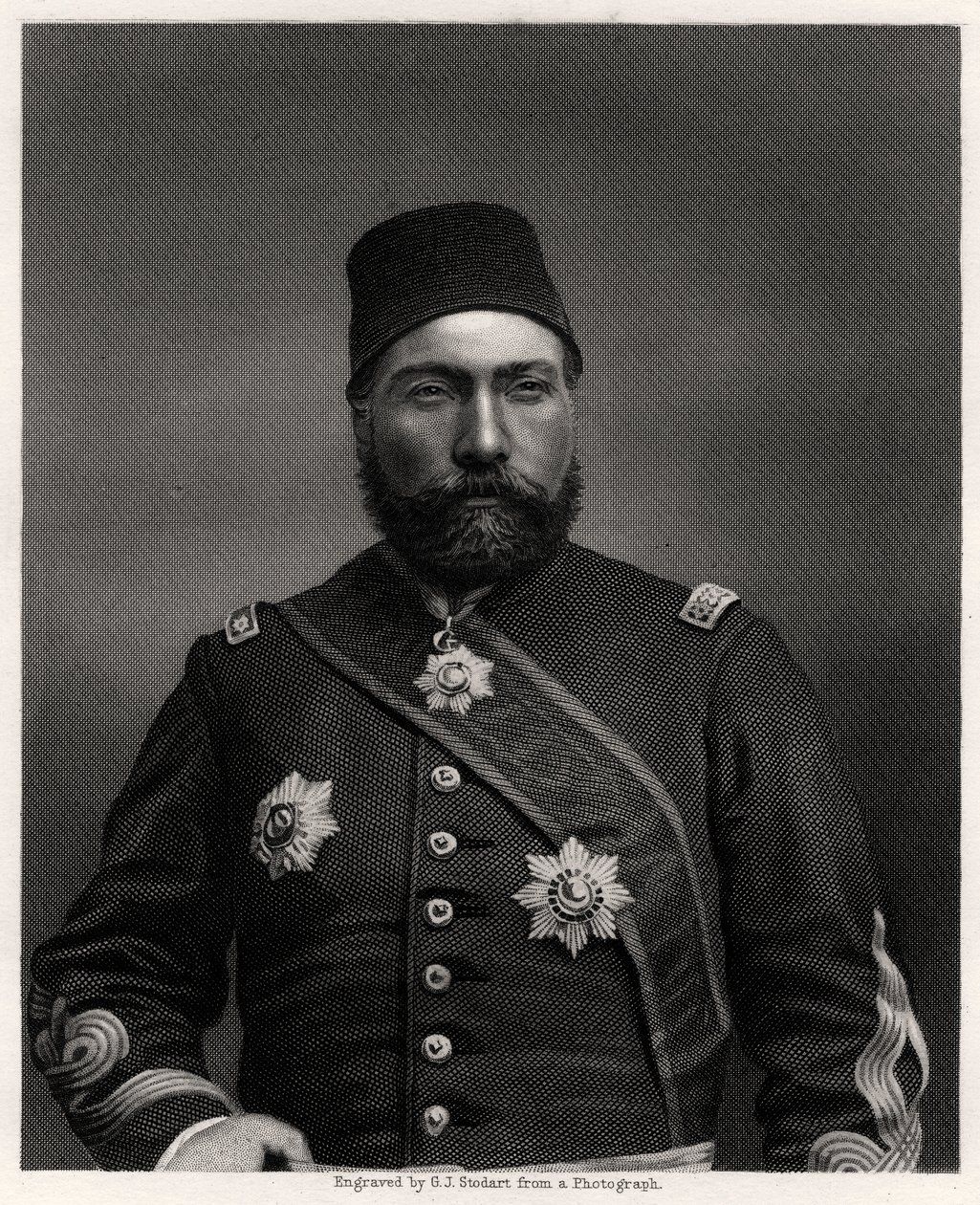 Osman Nuri Paşa, Osmanlı İmparatorluğu mareşali, 19. yüzyıl by George J. Stodart