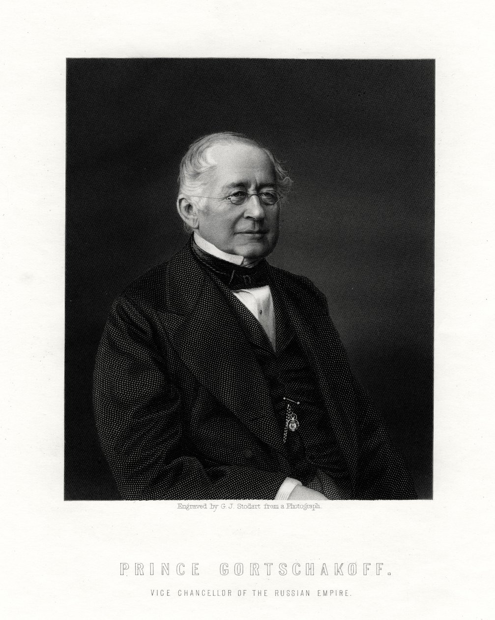 Prens Gorchakov, Rus diplomat, 19. yüzyıl by George J. Stodart