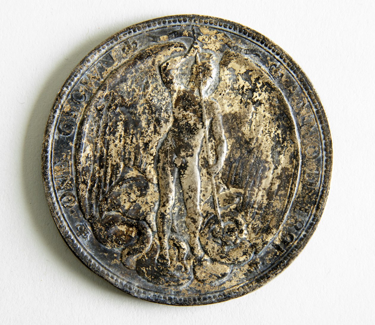 Figür Katleden Yılan, bir taç by George James Frampton