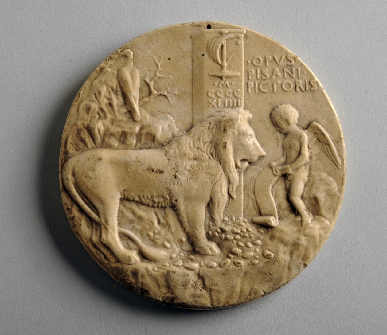 Alçı madalyon (alçı) by George James Frampton