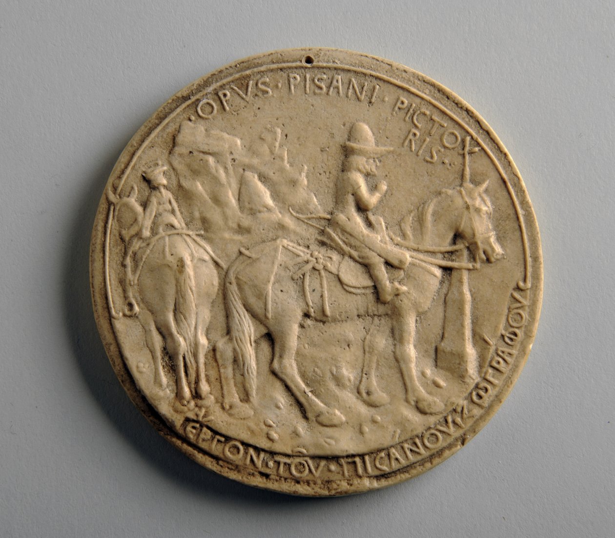 Alçı madalyon (alçı) by George James Frampton