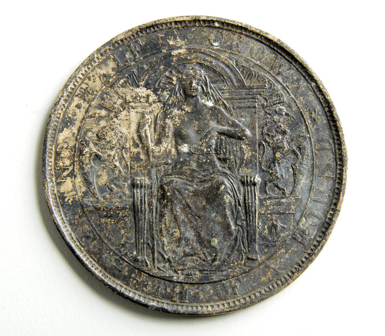 Bir madeni para için deneme dökümü (metal) by George James Frampton