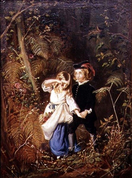 Ormandaki Bebekler veya Kayıp Çocuklar (tuval üzerine yağlı boya) by George John Pinwell