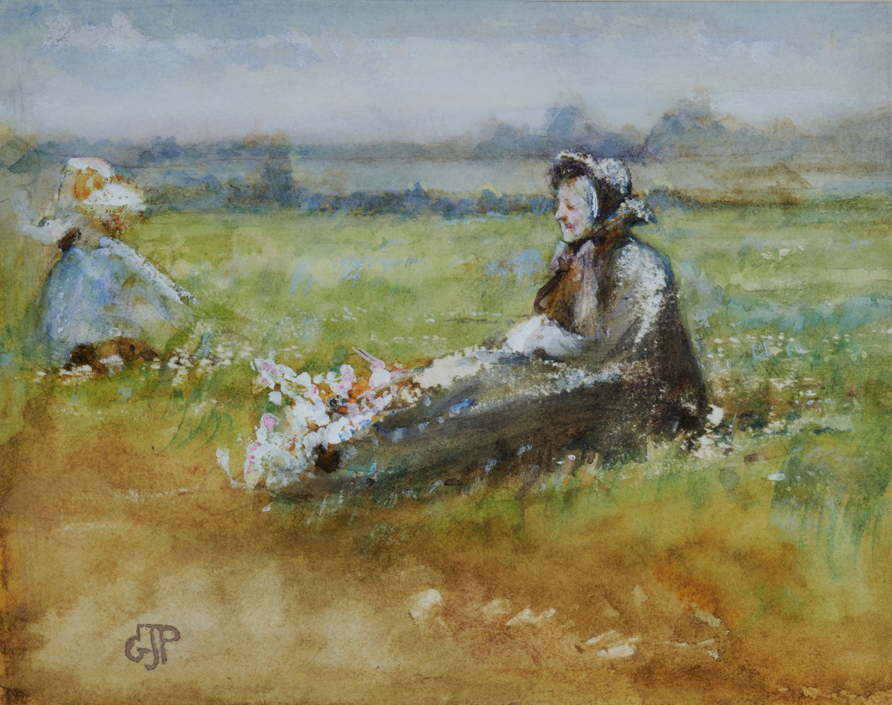 Çayırda by George John Pinwell