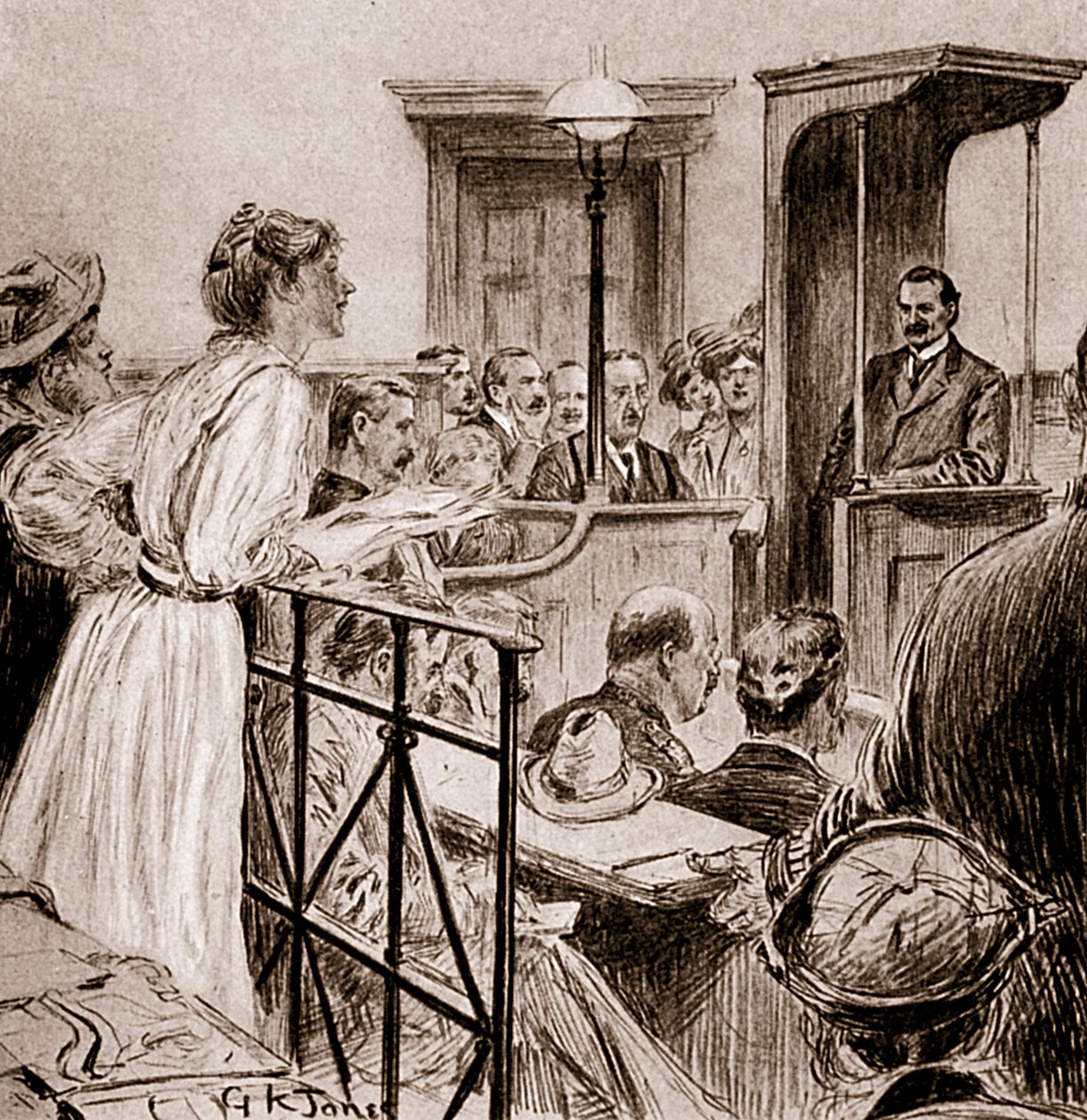 Bayan Christabel Pankhurst, Bay Herbert Gladstone