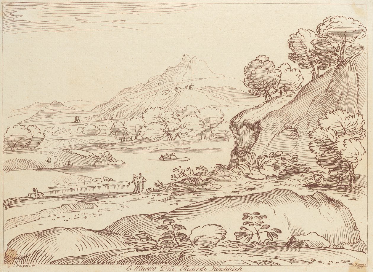 Başlıksız: Pastoral sahne by George Knapton