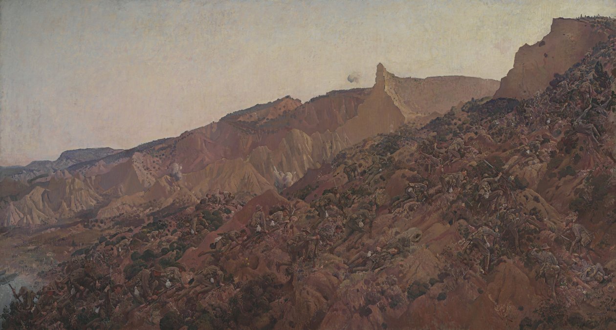 Anzak, iniş 1915 by George Lambert
