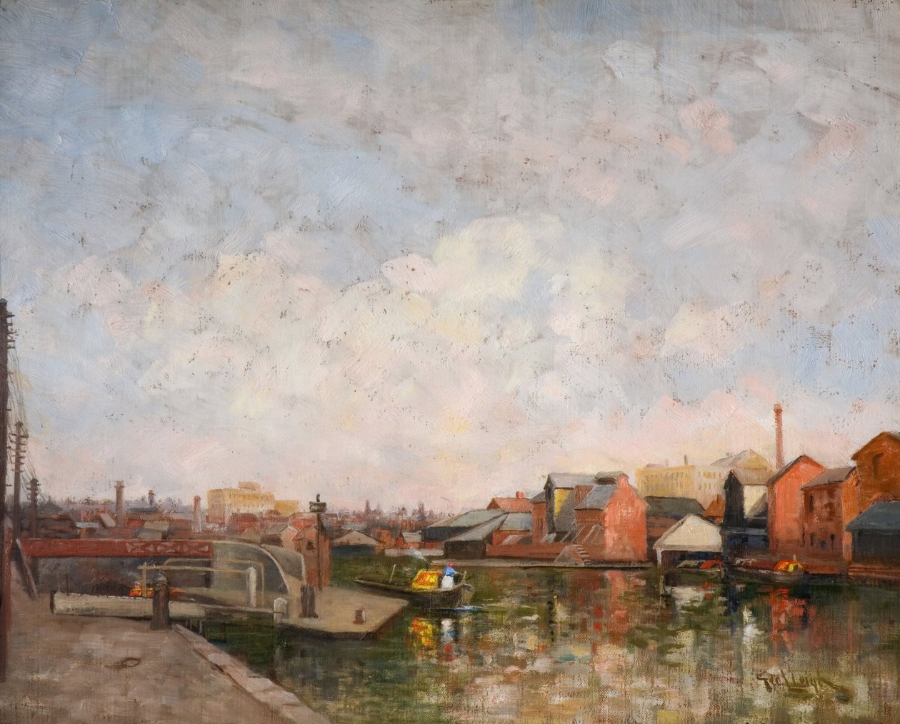 Bir Birmingham Kanal Kilidi, 1920-30. Ladywood
