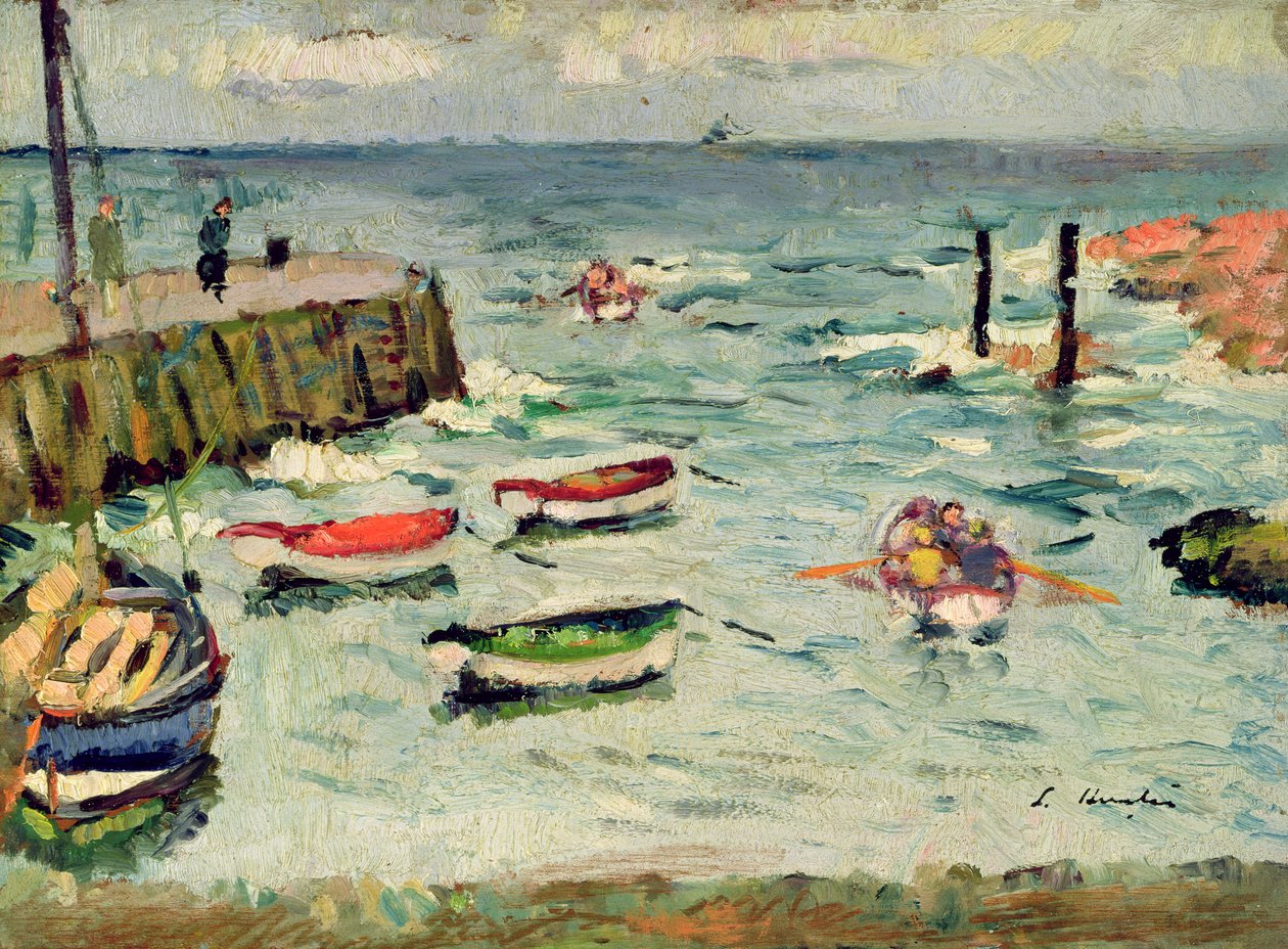 Bir Yaz Günü, Largo (panel üzerine yağlıboya) by George Leslie Hunter