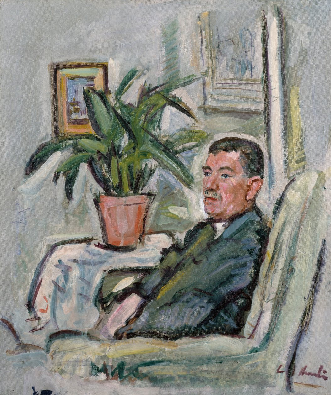 William McInnes (tuval üzerine yağlıboya) by George Leslie Hunter