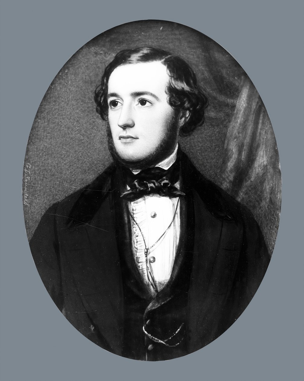 Bir Beyefendinin Portresi, ca. 1845-1850. by George Lethbridge Saunders