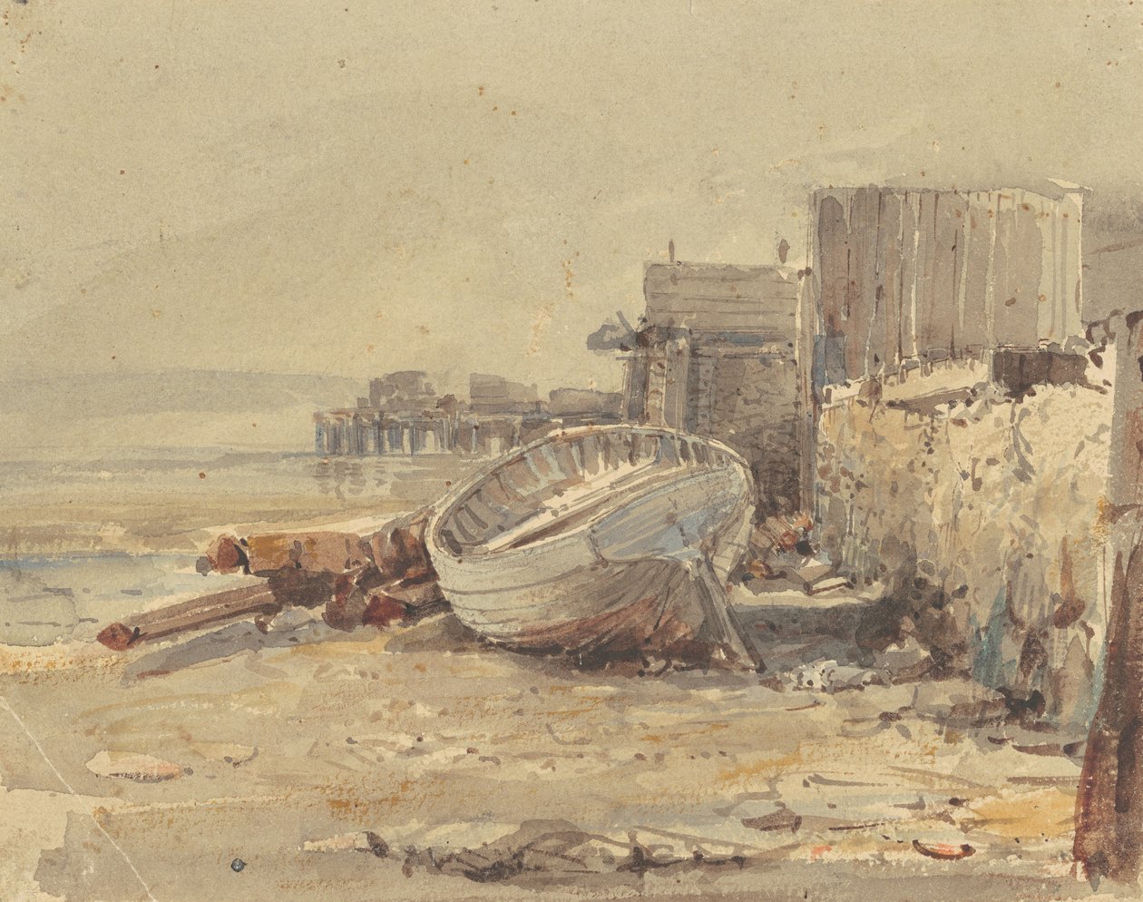 Sahile Yakın Gemi, 1880 dolayları by George Loring Brown