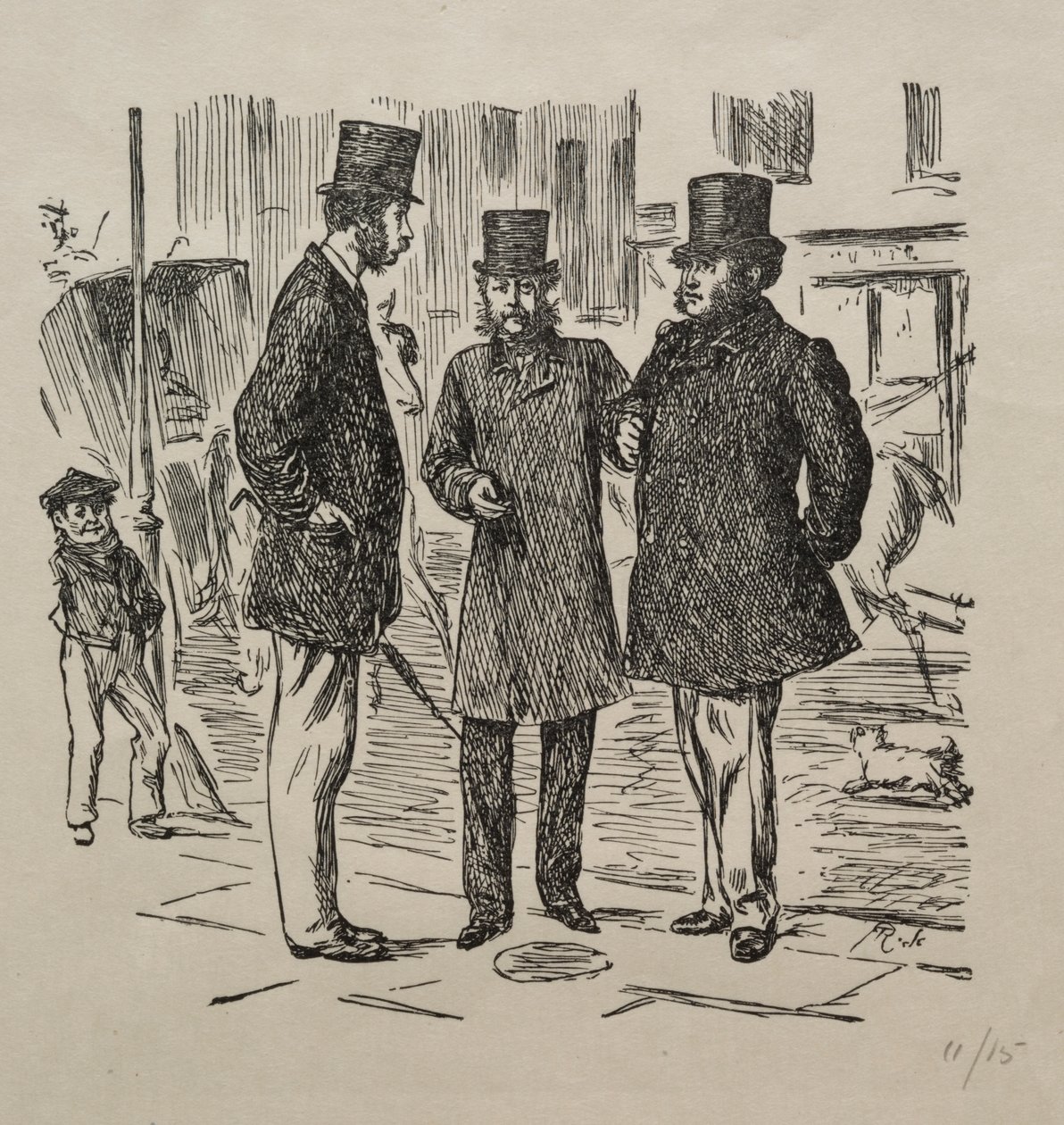 Girişten önceki Küçük An by George Louis Palmella Busson Du Maurier