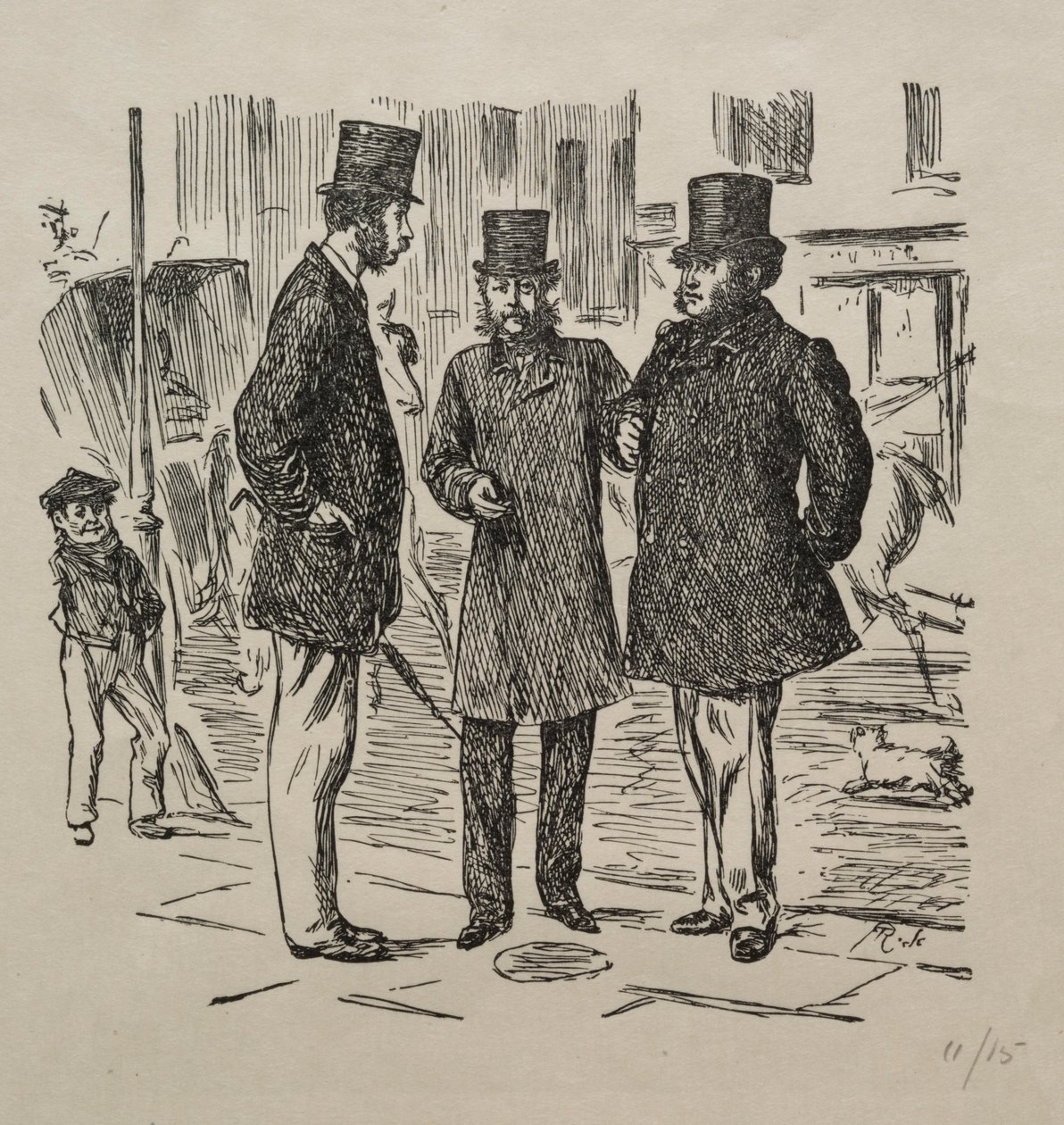 Girişten önceki Küçük An, 1865. by George Louis Palmella Busson Du Maurier