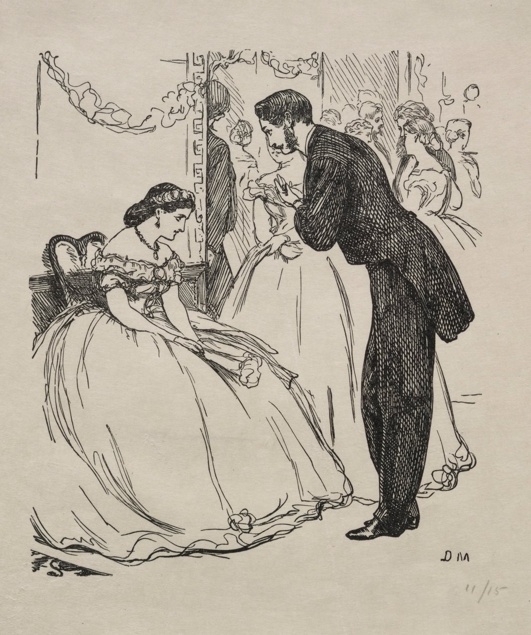 Teselli Edilenin Şarkısı, 1863. by George Louis Palmella Busson Du Maurier