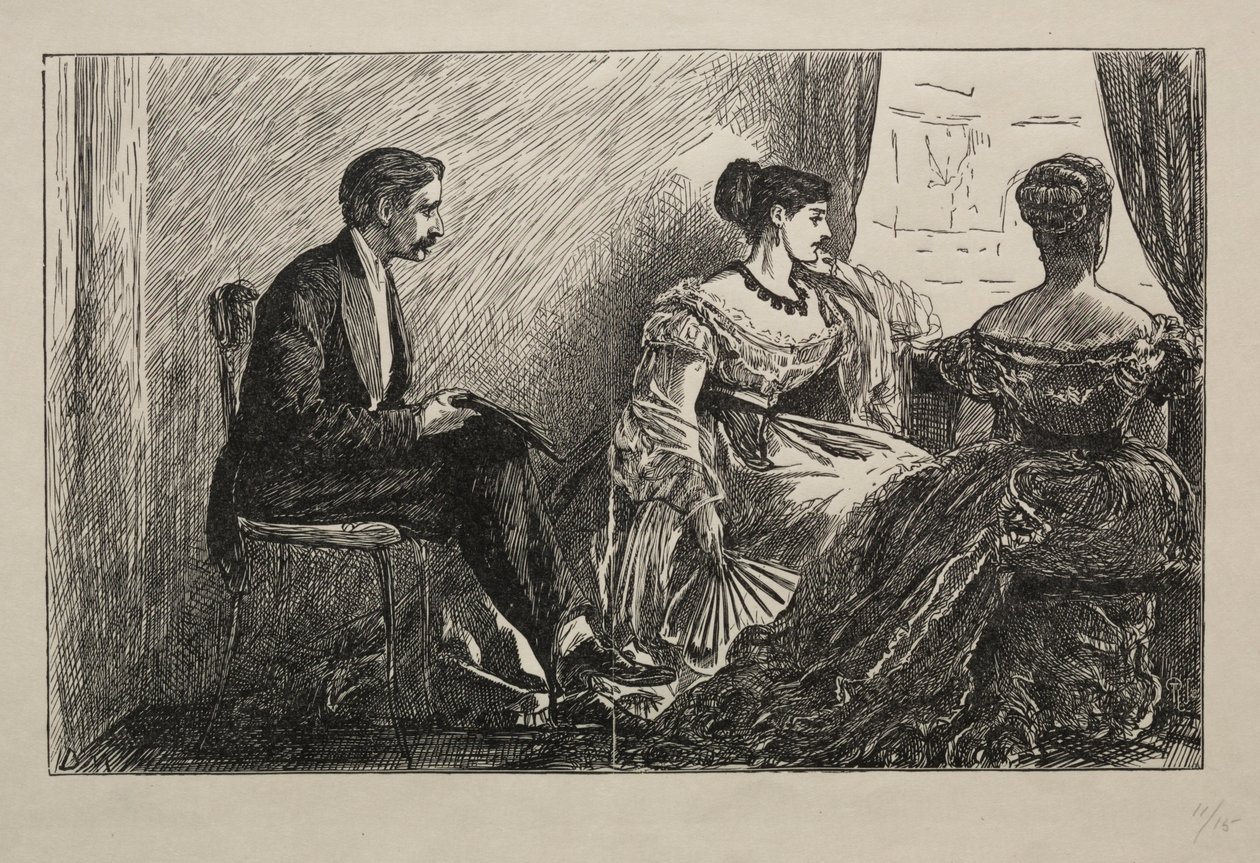 Beyaz Kamelya, 1868. by George Louis Palmella Busson Du Maurier