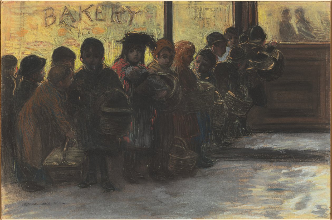 ekmek hattı by George Luks