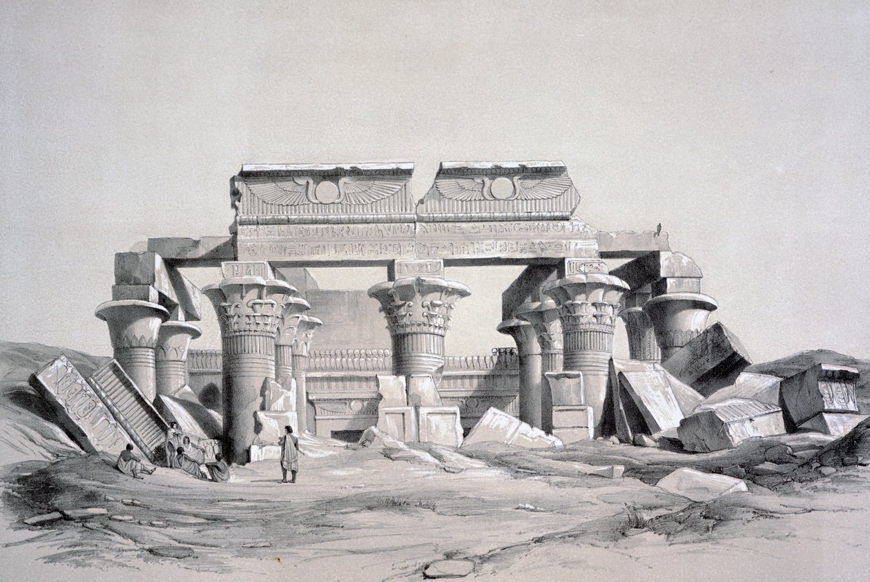 Koom-Ombos, Mısır, 1843 by George Moore