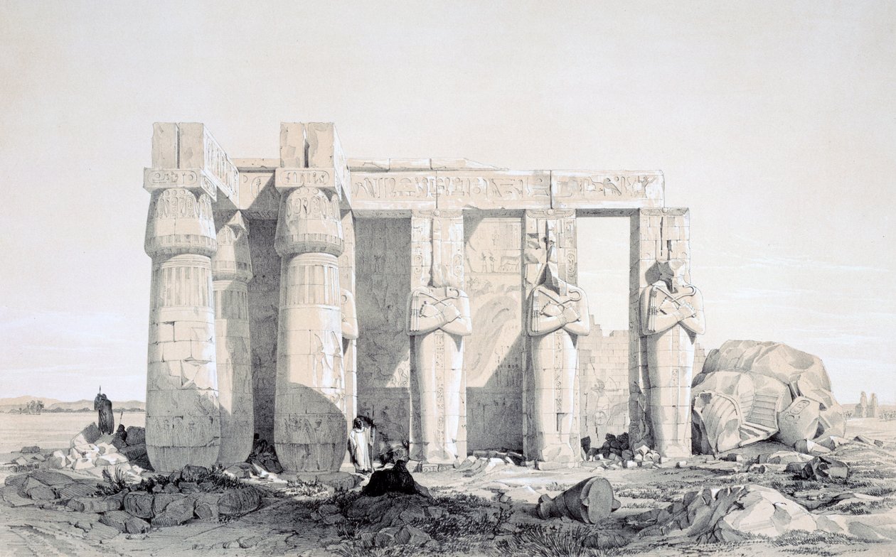 Ramseion, Luksor, Mısır, 19. yüzyıl by George Moore