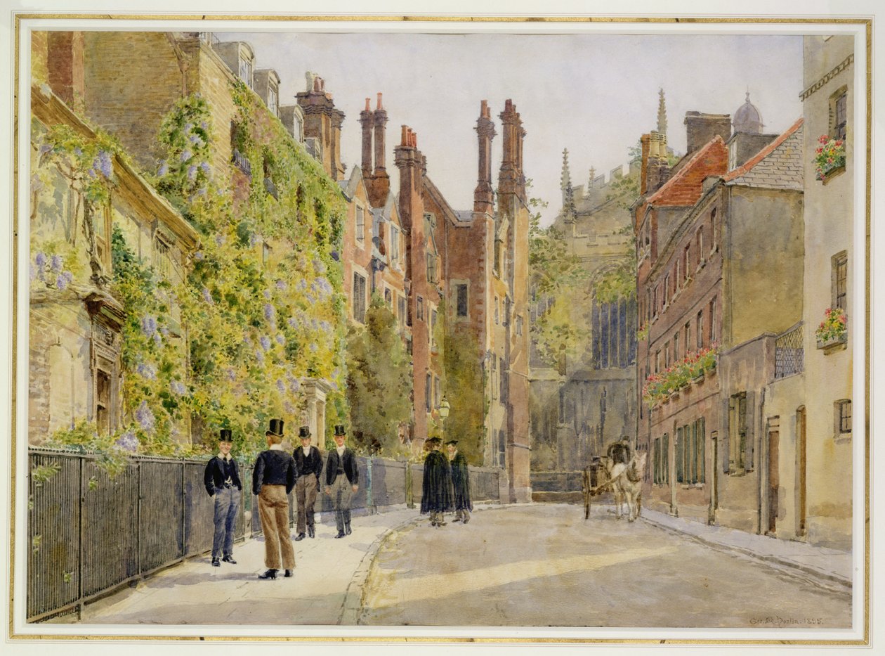 Keats Lane, Eton Koleji, 1895 (wc) by George Moore Henton