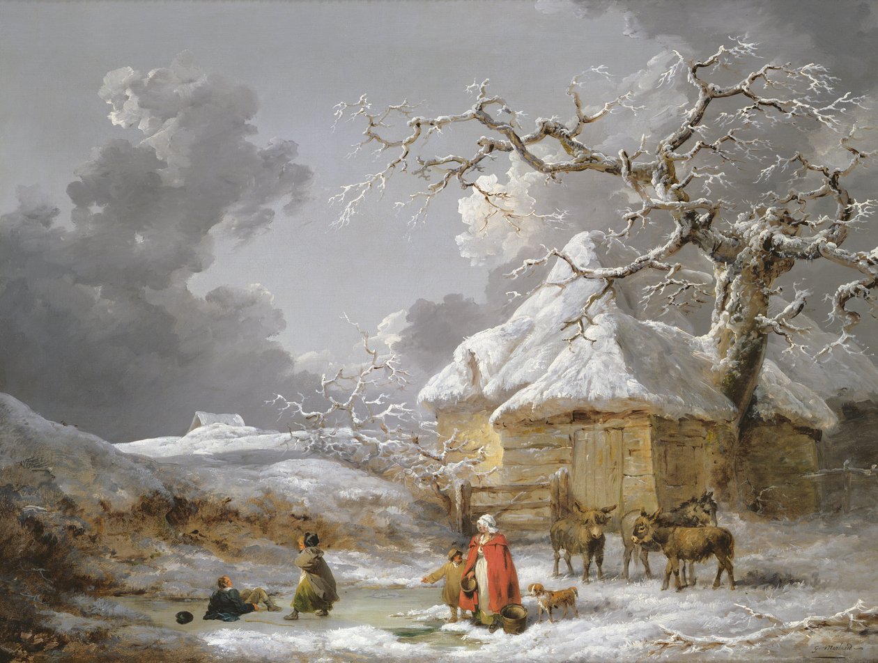 Buzda Bir Düşüş (tuval üzerine yağlı boya) by George Morland