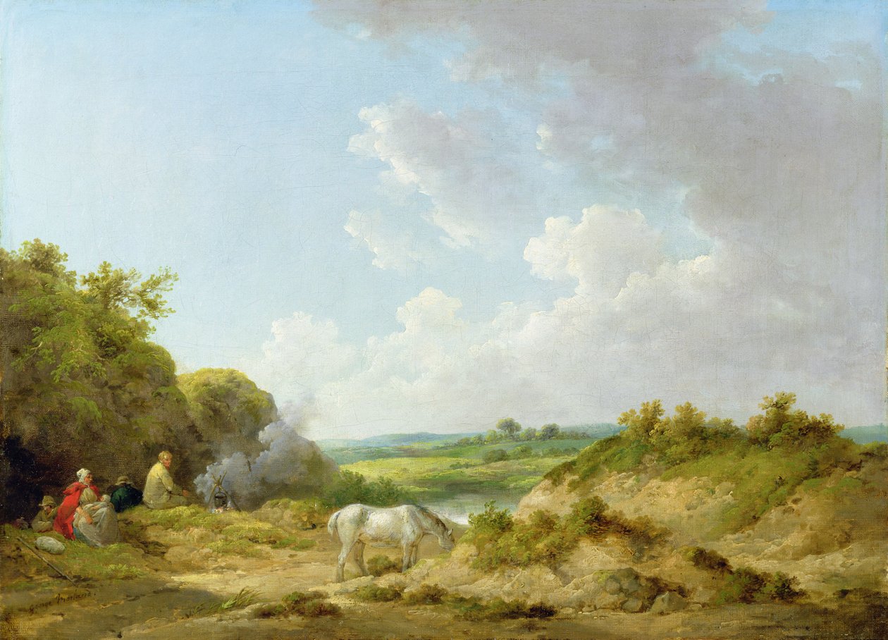 Bir Çingene Kampı by George Morland