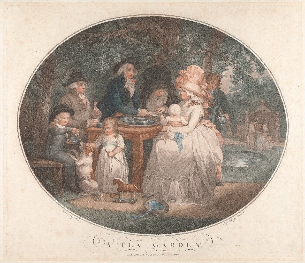 Bir Çay Bahçesi by George Morland
