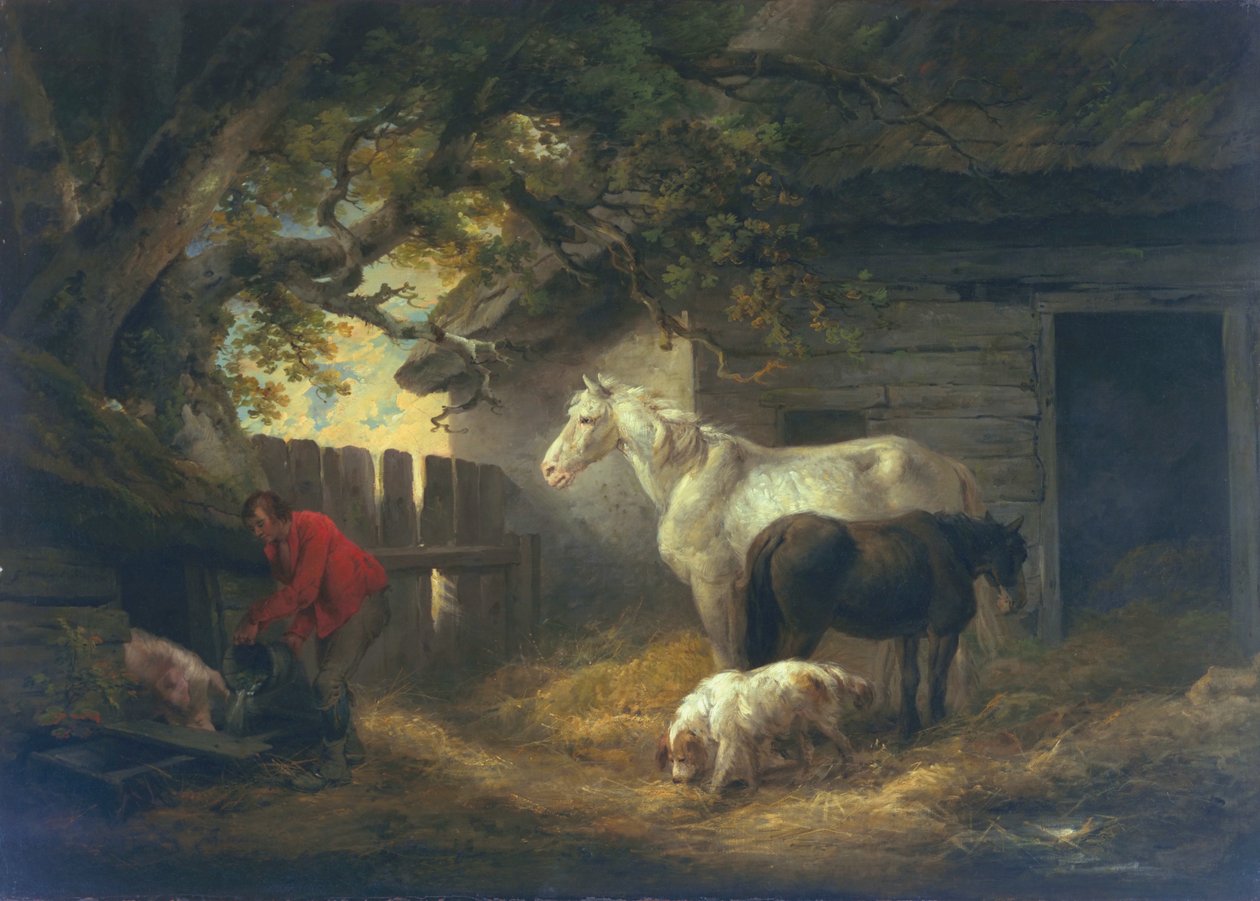 Bir çiftlik avlusu, 1792 by George Morland