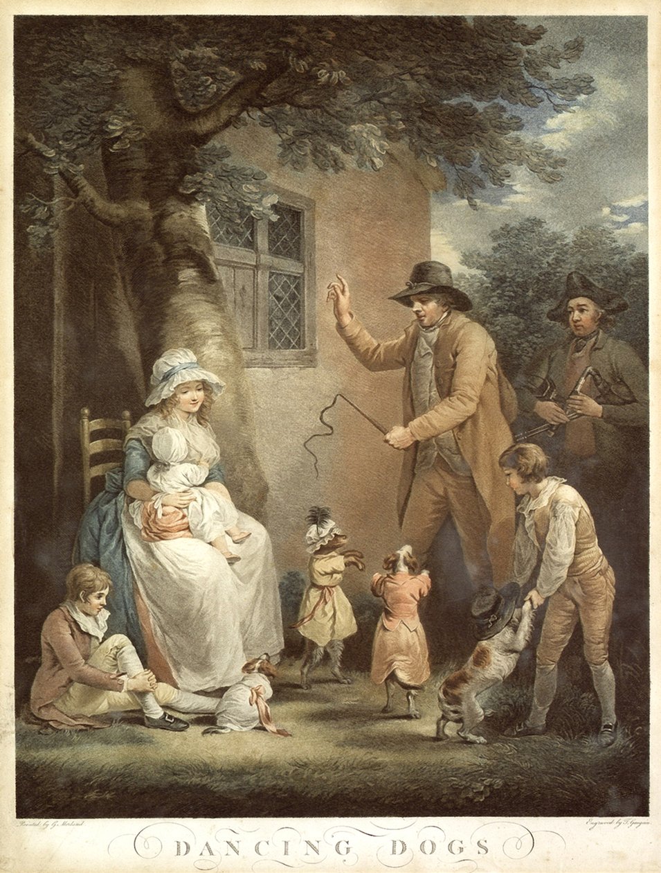 Dans Eden Köpekler, c. 1800 by George Morland