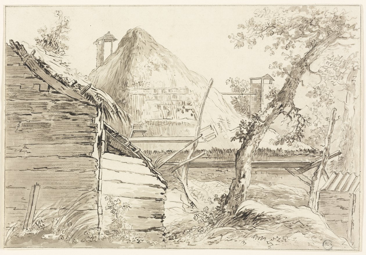 çiftlik avlusu by George Morland