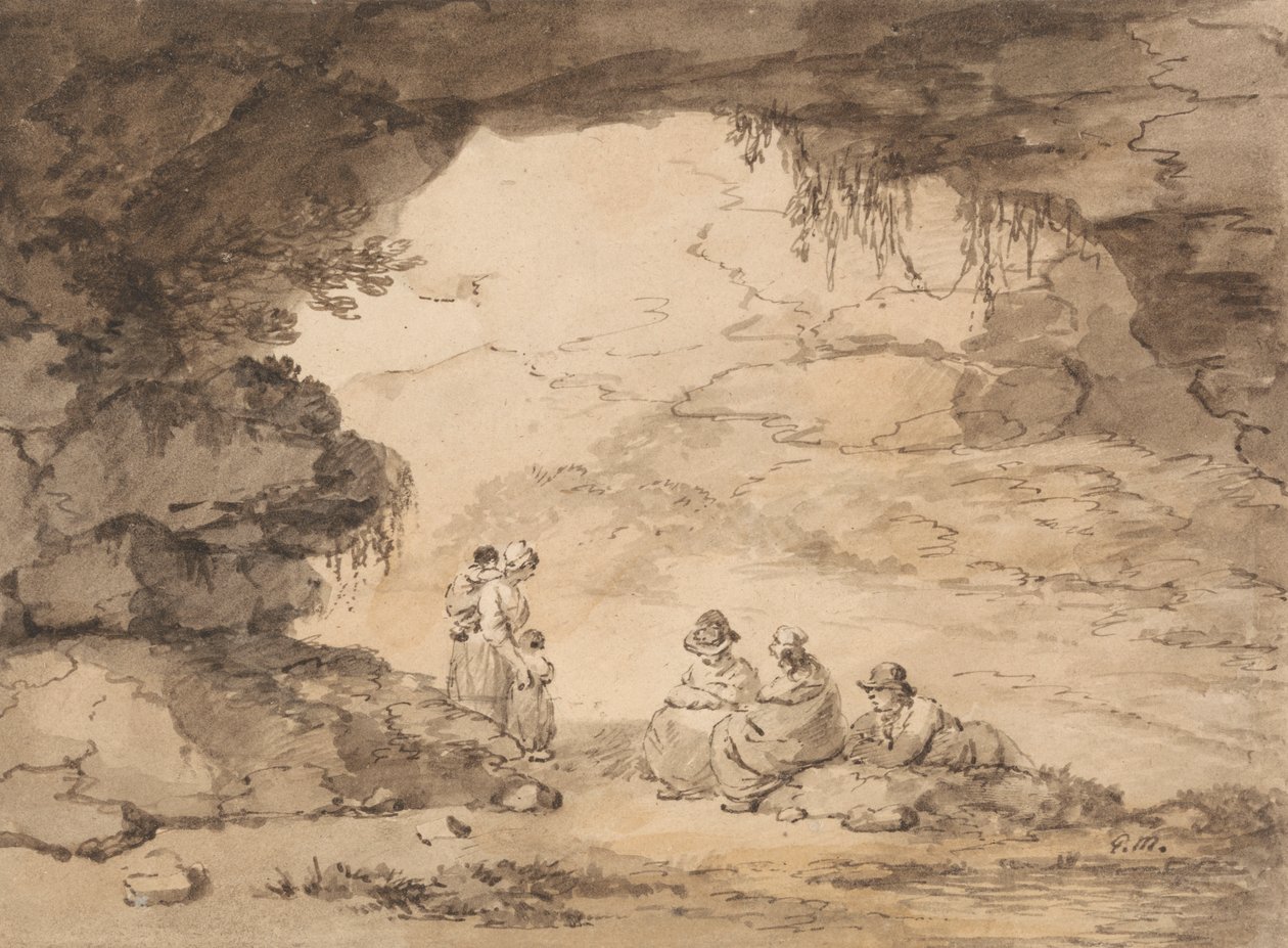 Bir Mağaradaki Köylüler by George Morland