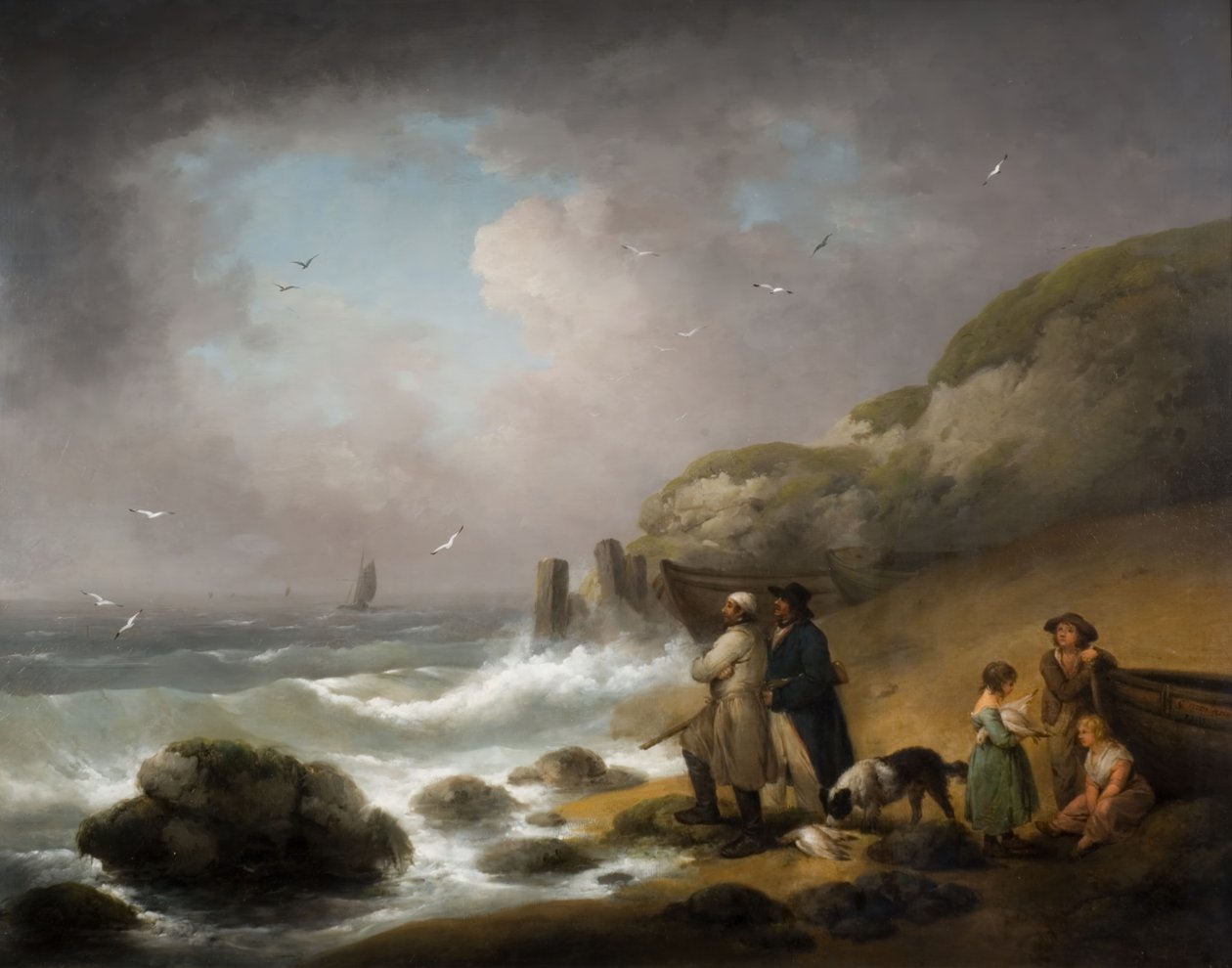 Deniz Tavuğu Avı, 1795. by George Morland