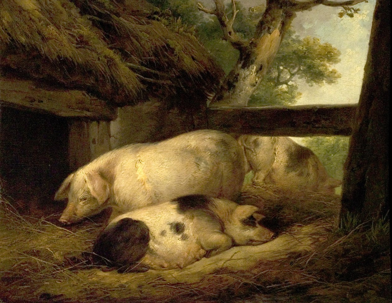 Domuzların Çalışması by George Morland