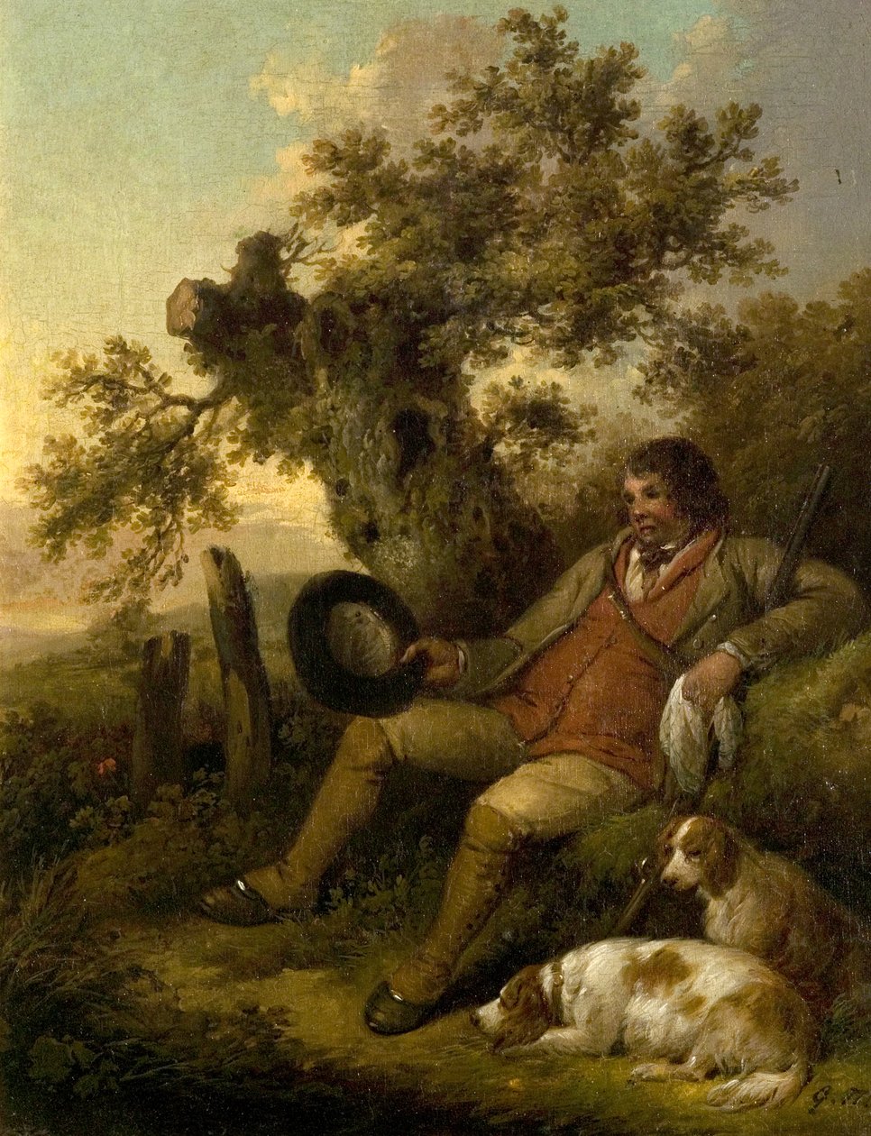 Sporcu Dinleniyor, c.1790 by George Morland