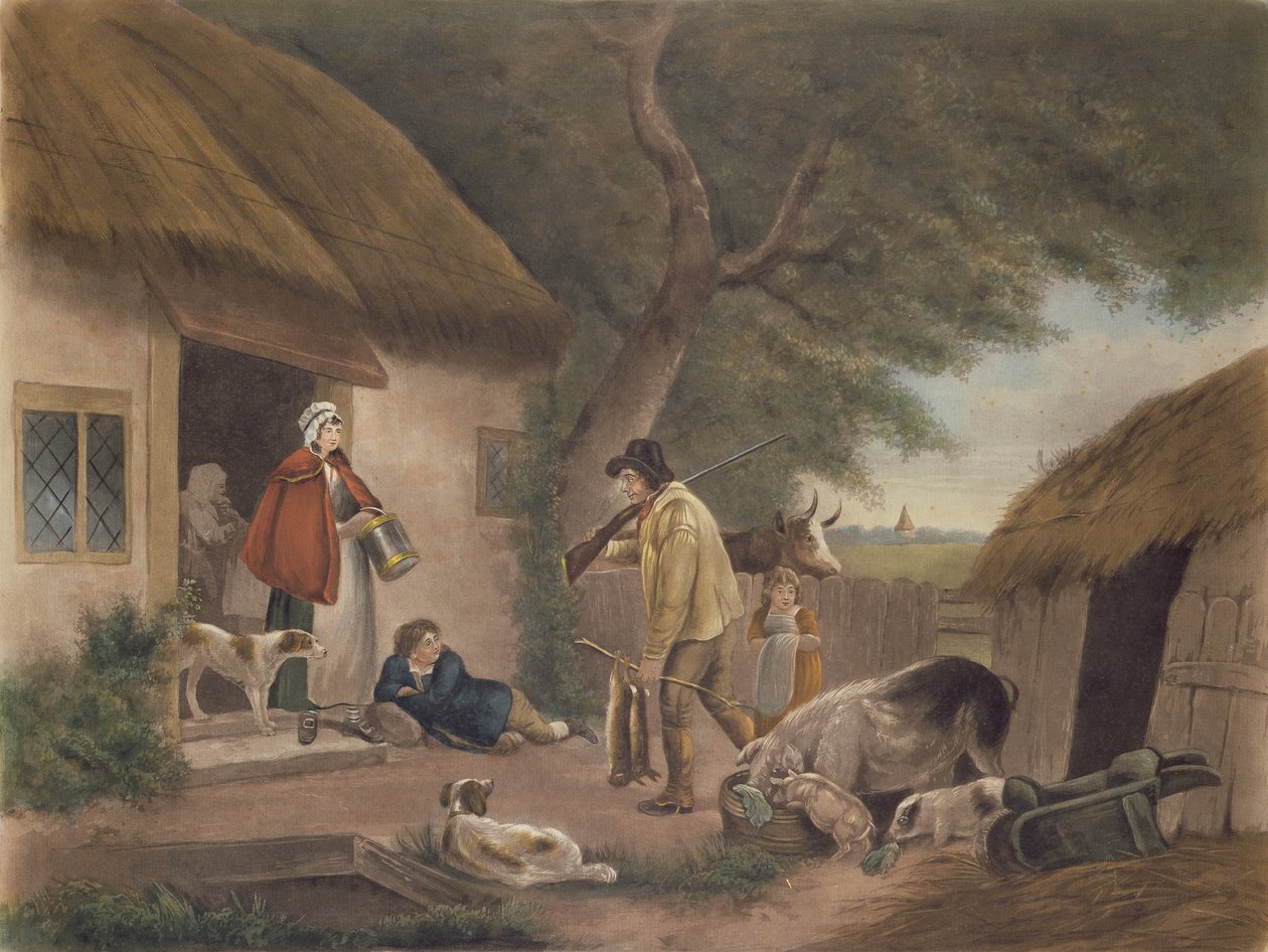 Warrener, William Ward (1766-1826), pub tarafından oyulmuş. H. Morland, 1806 (mezzotint gravür) by George Morland