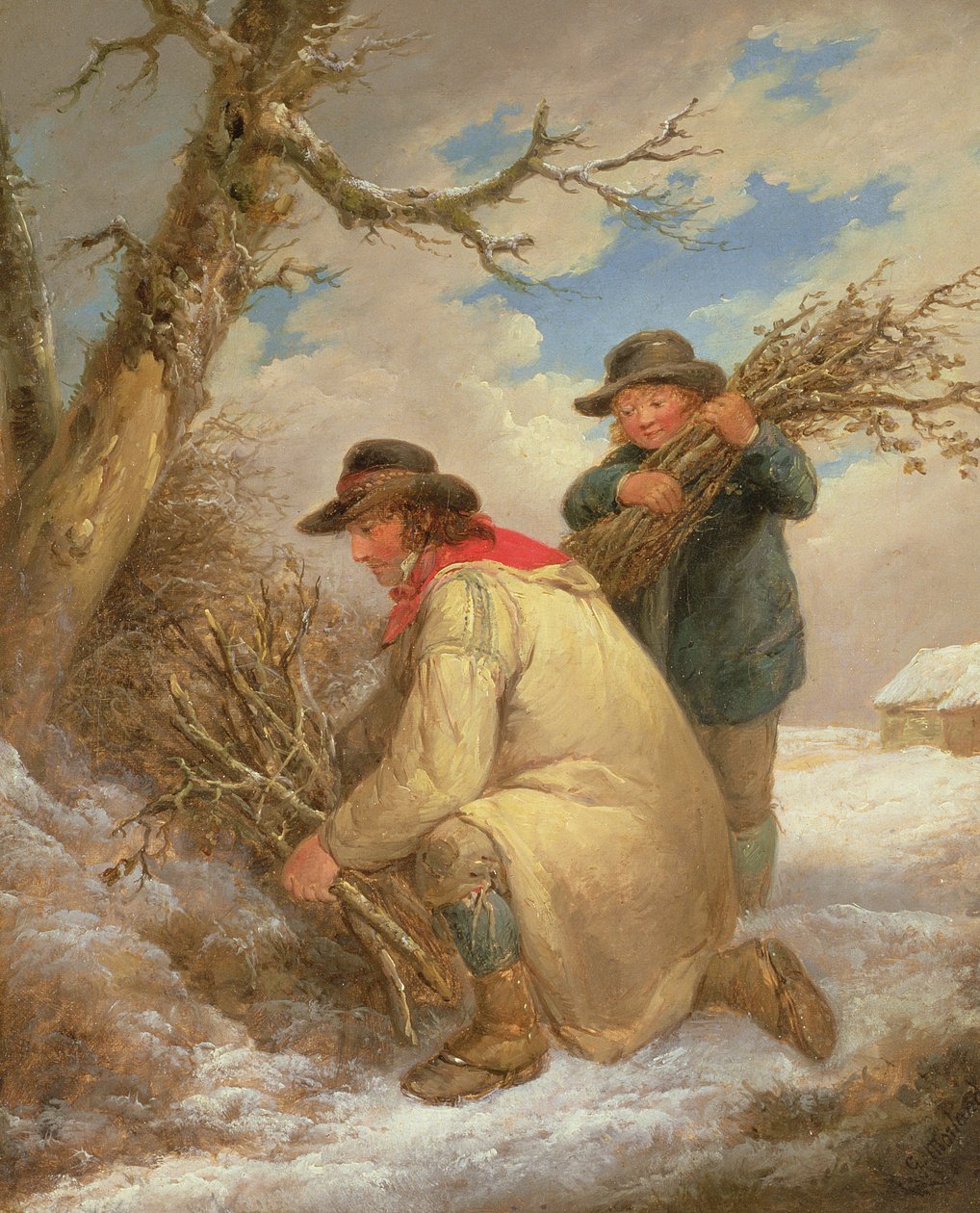 Karda Dal Toplayıcılar by George Morland