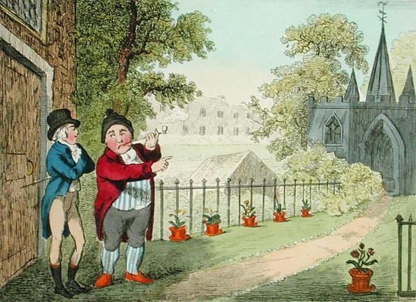 Shewing a Garden, Isaac Cruikshank (1756-c.1811) tarafından oyulmuş, 1796