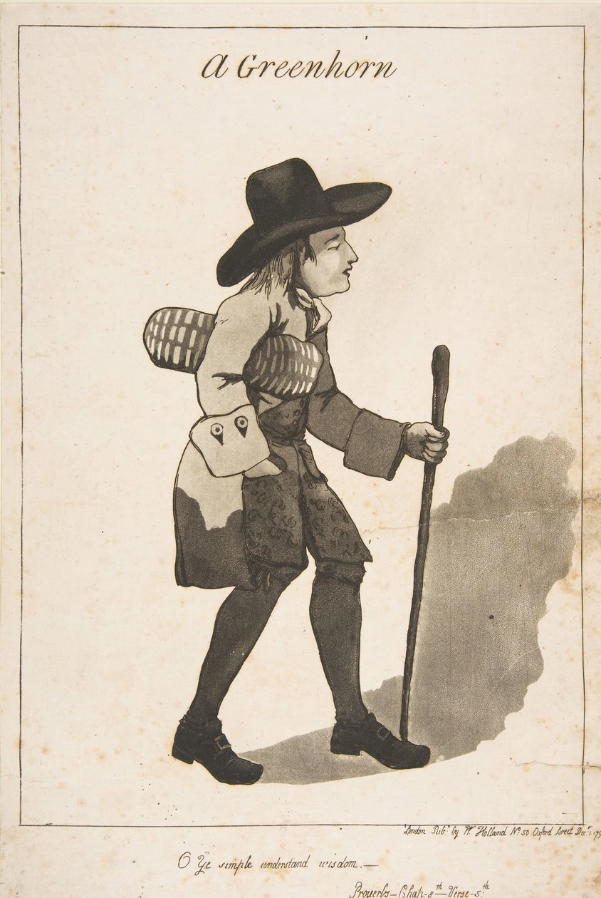 Bir Greenhorn, 1 Aralık 1790. by George Moutard Woodward