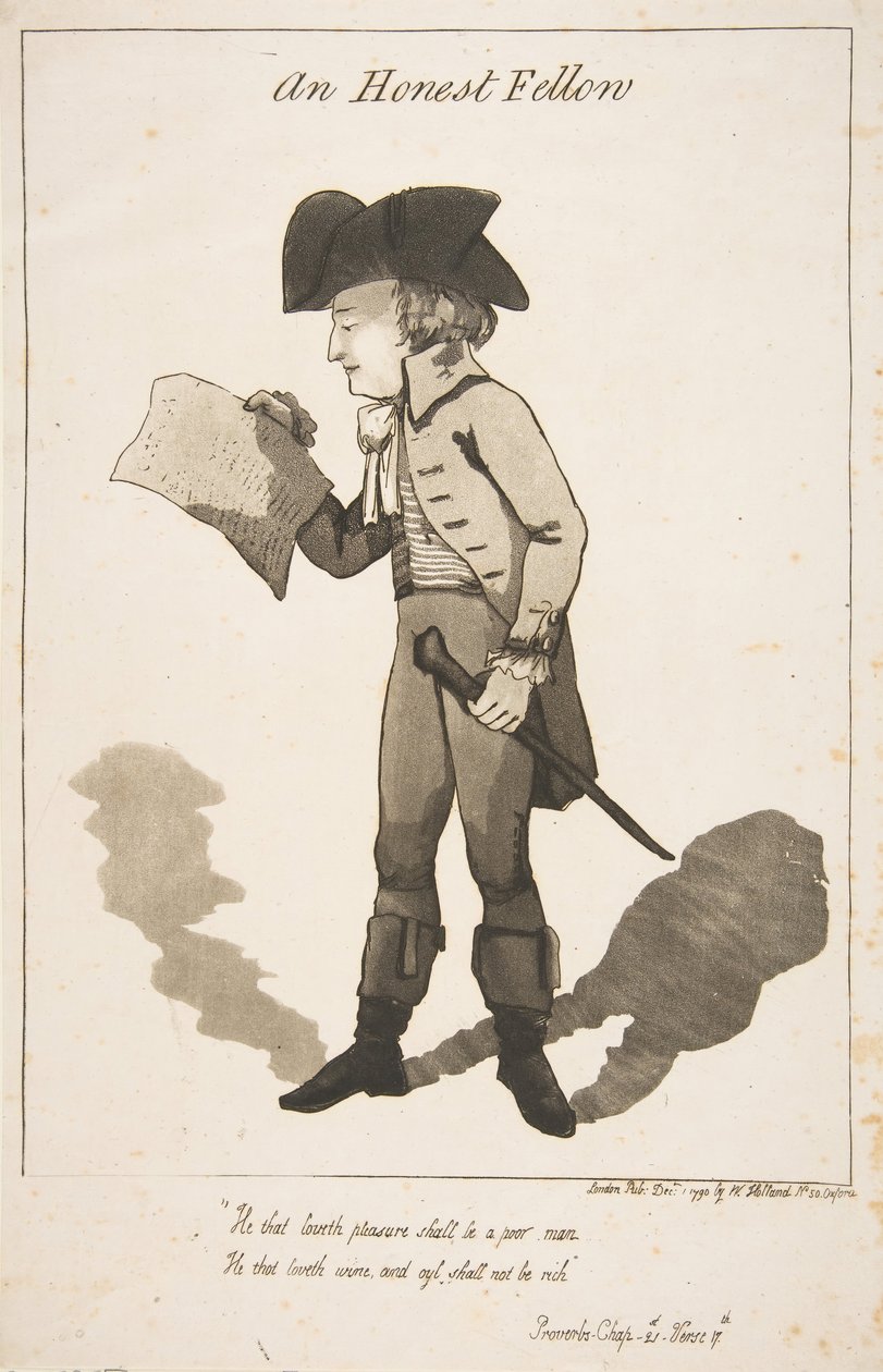 Dürüst Bir Arkadaş, 1 Aralık 1790. by George Moutard Woodward