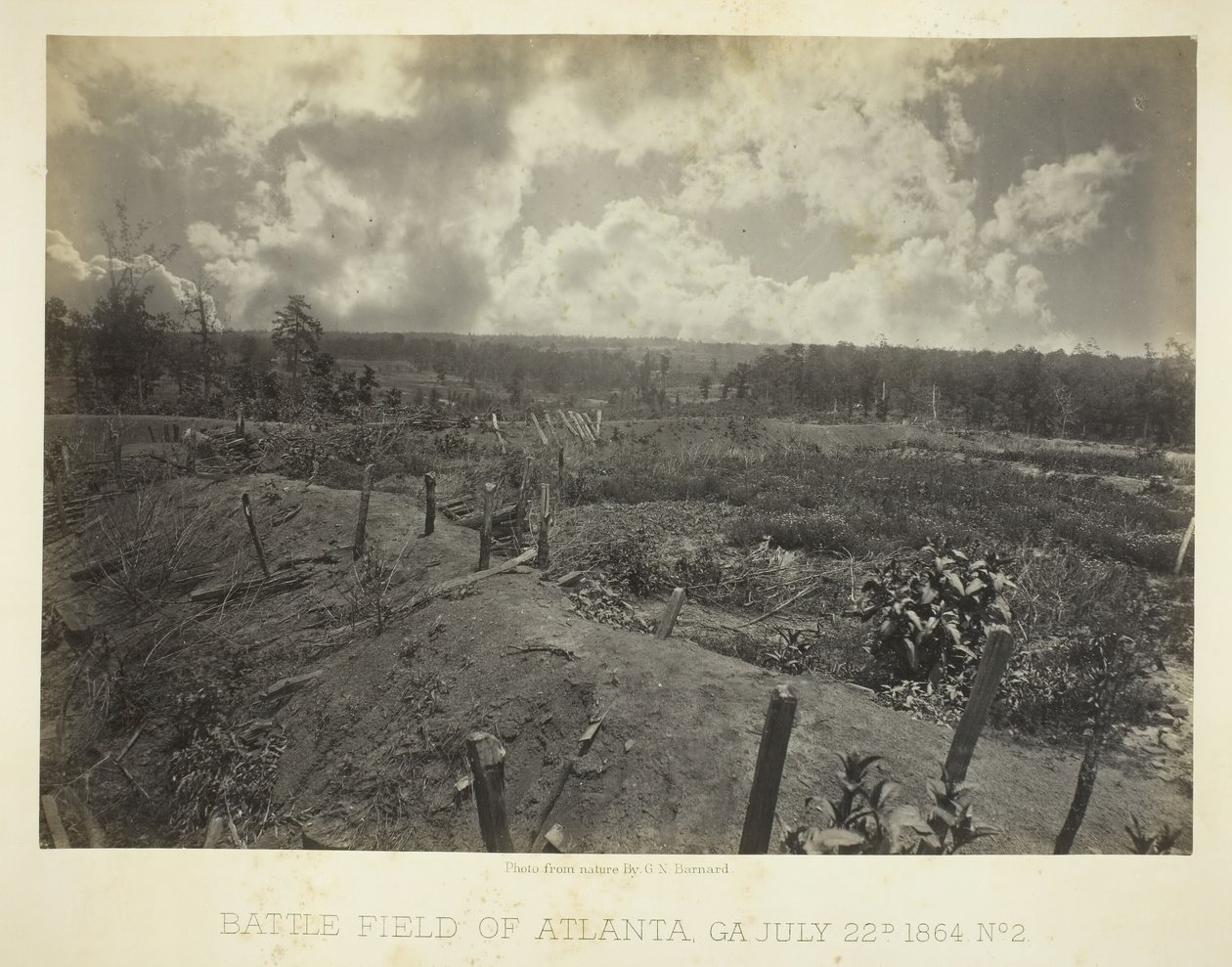 Atlanta Savaş Alanı, GA, No. 2, 22 Temmuz 1864. by George N. Barnard
