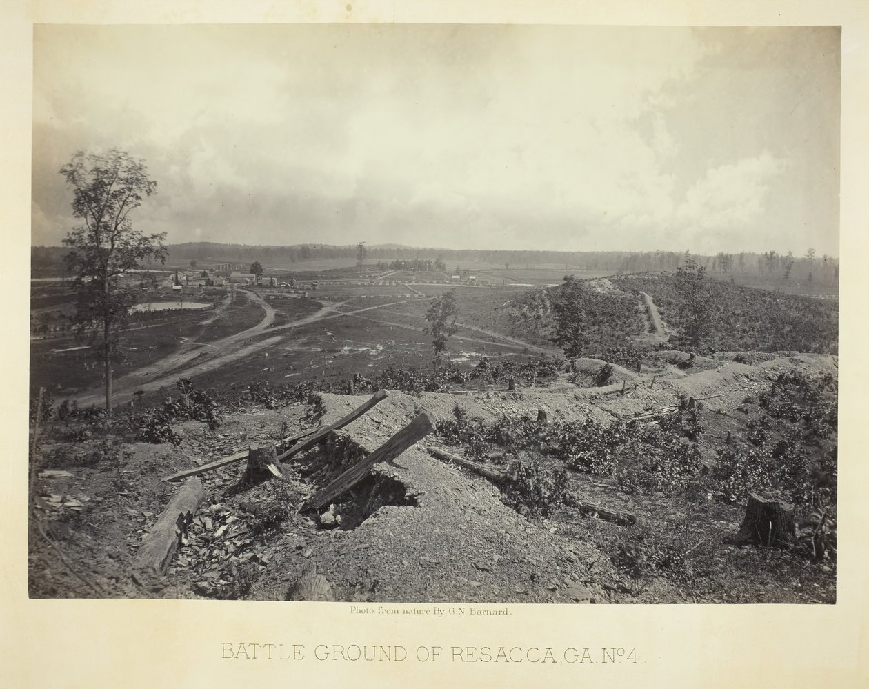 Resacca Savaş Alanı, GA, No. 4, 1866. by George N. Barnard