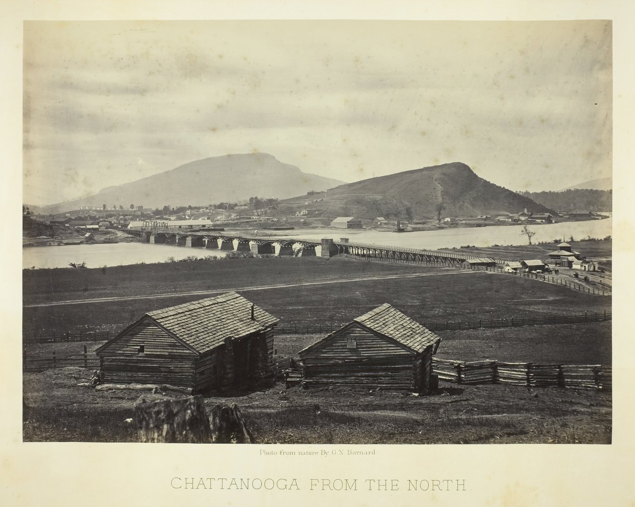 Kuzeyden Chattanooga, 1864. by George N. Barnard