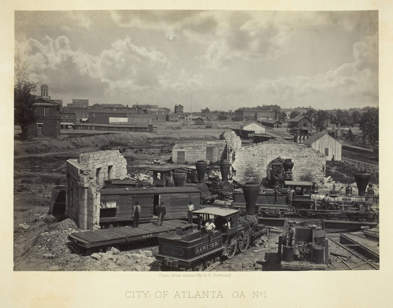 Atlanta Şehri, GA, No. 1, 1866. by George N. Barnard