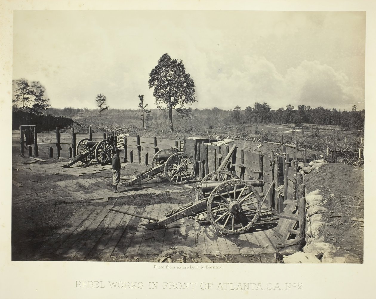 Atlanta Önünde Asi İşleri, GA, No. 2, 1864. by George N. Barnard